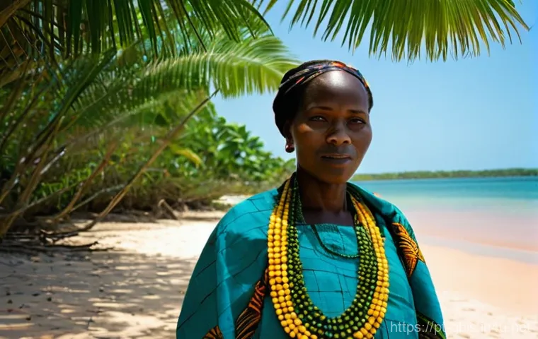 기니비사우와 세네갈 감비아 비교 여행 - **A Vibrant Bijagós Island Scene in Guinea-Bissau**
"A portrait of a dignified Bijagós woman fro...