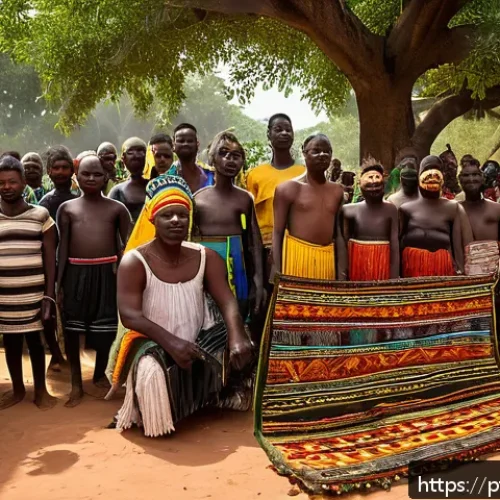 기니비사우에서 경험할 수 있는 로컬 체험 - A vibrant traditional initiation ceremony in Guinea-Bissau called &ldquo;fanado,&rdquo; featuring a diverse comm...